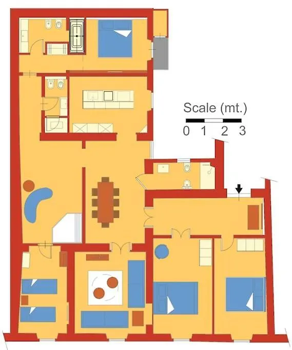 Apartmán Romac Baullari II 4Bdr Near Campo De Fiori  Řím